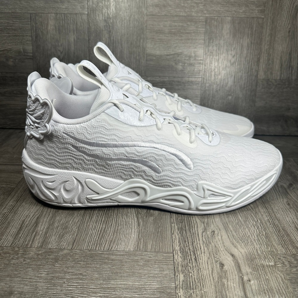 Puma MB.04 Basketball Shoes LaMelo Ball Mens 13 White Rare 311319-01 NEW